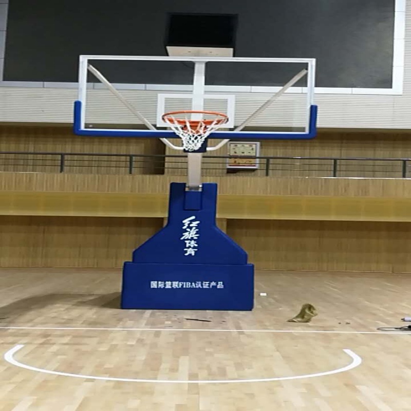 河北骏驰体育器材有限公司电动液压篮球架展示
