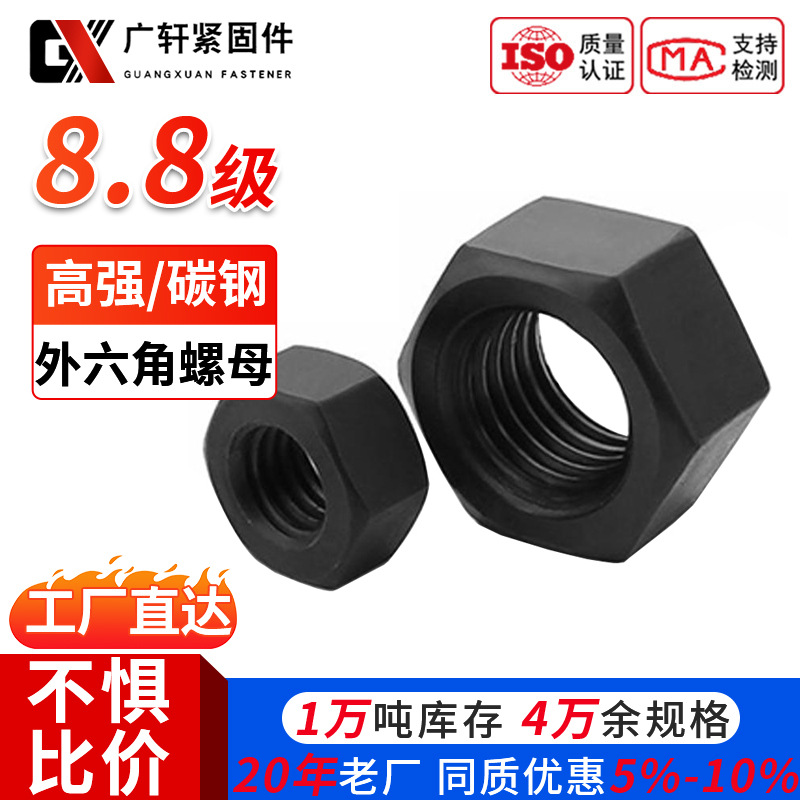 Oxidation Blackened Thickened Lock Nut Manufacturer | Custom Industrial Solutions